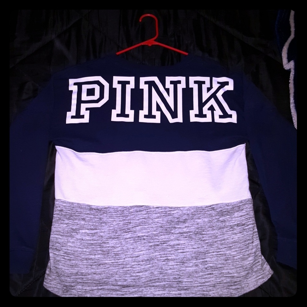 VS PINK colorblock pullover